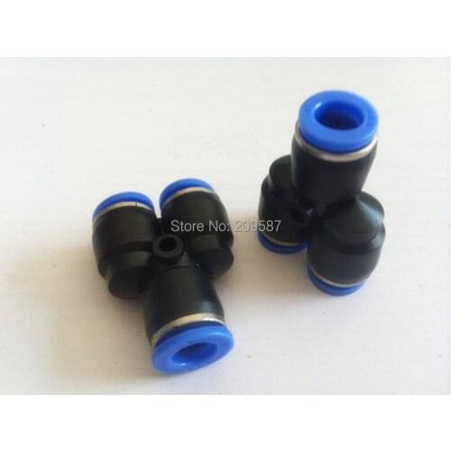20pcs 4mm Push In Equal Y Pneumatic Jointer Quick Connector