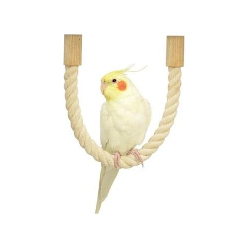Free shipping ockatiel little monk gold sun keck and other small and medium-sized parrot cotton rope rod stand swing toys