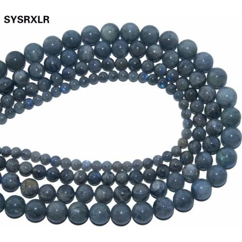 Free Shipping AAA Natural stone beads Grey Labradorite Round Loose Beads For Jewelry Making DIY Bracelet Necklace 6 8 10 12MM