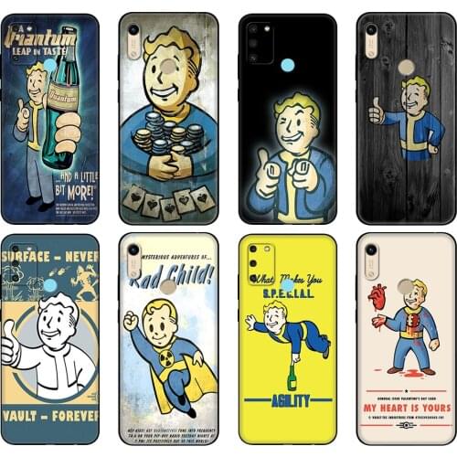 Black tpu Case For Honor 8a Prime 8s 9 10X Lite 9A 9C 9X Premium Pro 9S Case Cover Black Isle Studios game Fallout