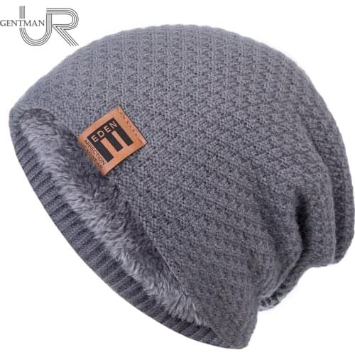 New Unisex Winter Hats For Men & Women Warm Ski Beanie Hat Pineapple Pattern Design Men Women Fur Lined Cotton Knitted Hat Cap