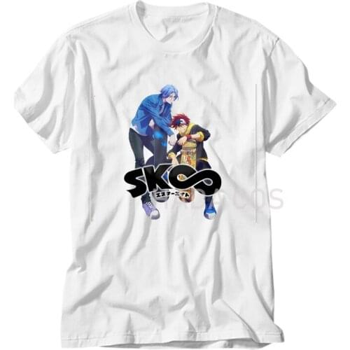 SK8 The Infinity Anime Reki Kyan Langa Miya Hasegawa Cosplay Costume White T-shirt Casual Summer Suit for Adult 2021 New Styles