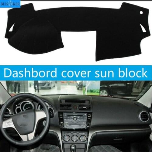Car Dashboard Cover Dash Mat Dash Pad Carpet For Mazda 6 GH 2008-2013 Sun protection anti - slip anti - uv