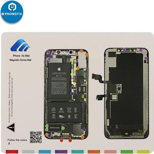 Phone Screws Organizer Pad Magnetic Screw Mat For Iphone 8 8P X XS MAX XR Teardown Disassembly Screw Guide Pad