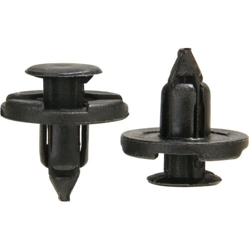 Mayitr 10Pcs/set 8mm Hole Plastic Bumper Trim Clips Replacements For Nissan Micra Almera XTrail Juke