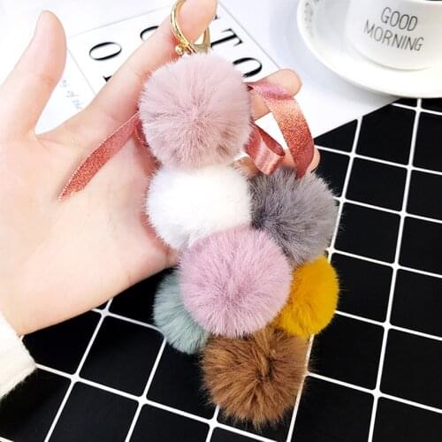 Cute Kawaii Keychain Plush Keychain Soft Stuffed Fruit Grape Keychain For Girls Bag Creative Pendant Kids Toys Line Friends Gift