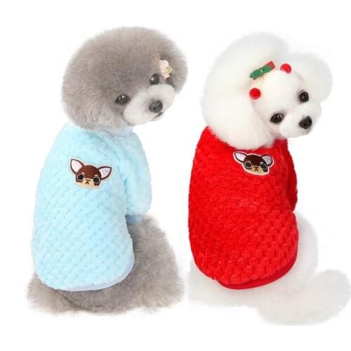 Soft Pet Clothes Dogs Cats Warm Winter Dog Cat Jacket Clothing Cute Puppy Kitten Pet Coats For Medium Small Pet