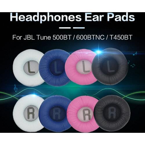 1 Pair Soft Earpads for JBL Tune 500BT 600BTNC T450BT Headphones Protein Leather Foam Ear Pad Cushion Replacement
