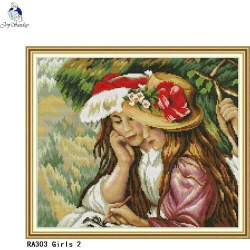 Good Friend Patterns DIY Hand Made Counted Cross Stitch kit Sale DMC Cotton Thread Embroidery Set Home Decoration