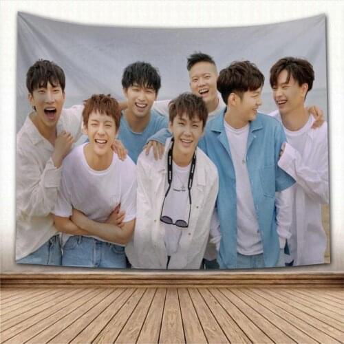 Kpop BTOB Tapestry Wall Hanging Tapestries Farmhouse Home Party Wall Cover Decor College Dorm Wall Carpet New Arrival