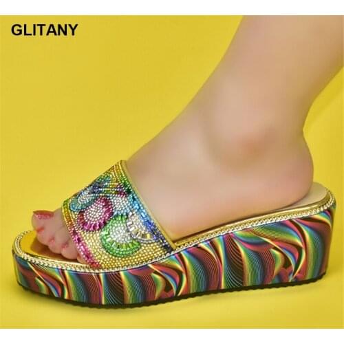 New Arrival Shoes for Women Sandals Wedges Shoes for Women Pumps Women Shoes Decorated with Rhinestone High Heel Sandals