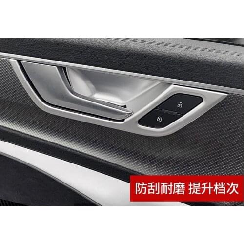 Fit for Audi A6L 19 new interior door handle paste inner door bowl trim strip door handle modification