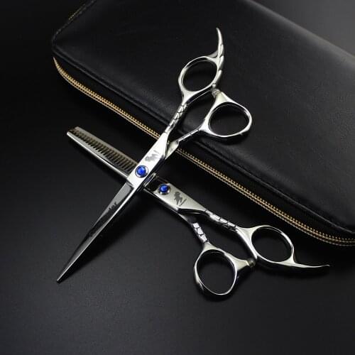 Freelander 6 inch Profession cutting scissors hairdresser hairdressing scissors haircut hot scissors kit salon hair clipper