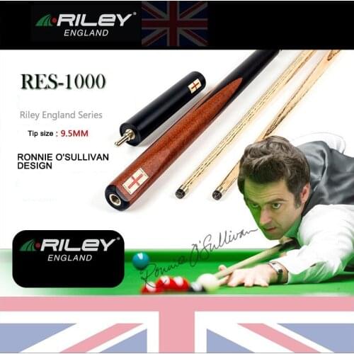 RILEY RES1000 Snooker Cue 3/4 Split Cue Snooker Cue 9.5mm Deer Master Tip Professional Ashwood Shaft Billar with Good Extension