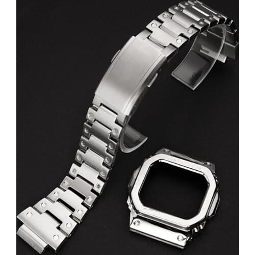 Remodel Band +Case GW-B5600 DW5600 5610 for Casio G-shock Replacment Band Strap Watch Band Bezel 5600 Metal GWM5610 GW5000