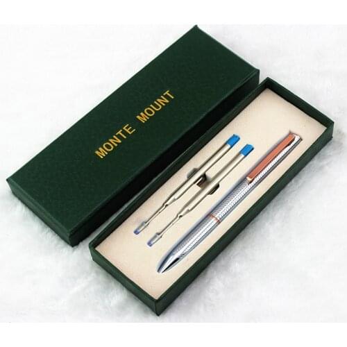 High Quality Metal Ballpoint Pen Business Writing Gold Silver Clip Roller Ball Pens School Student Office Stationery