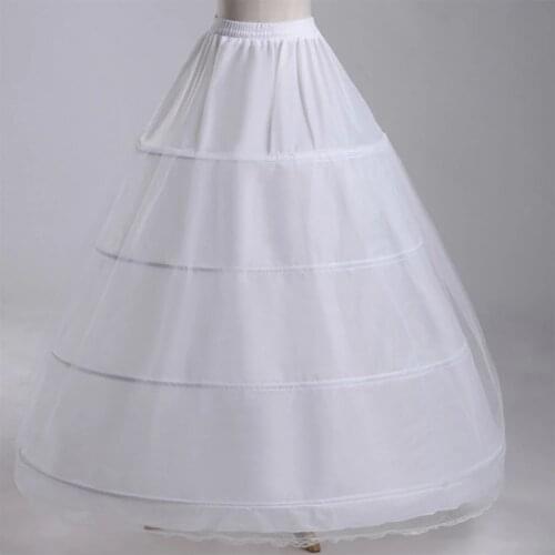 Wedding Petticoat 4 Crinoline Slip Underskirt Bridal Dress Hoop Vintage Slips 2021