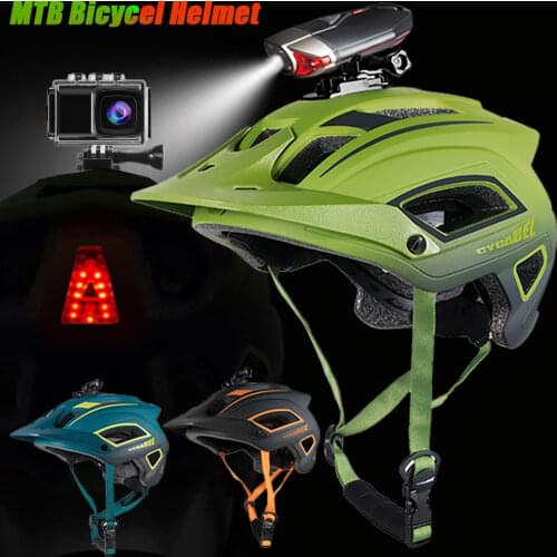Ultralight MTB Cycling Helmet Casco De Ciclismo Casco CPSC CE Bicycle Helmet Casco Bicicleta Base Bracket For Camera Bike Helmet