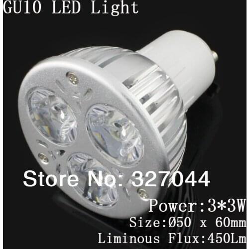 30pcs/lot Goods From China 3*3W Low Voltage DC To Drivehigh Power Led Spot Lamp Gu10 Led Lighting
