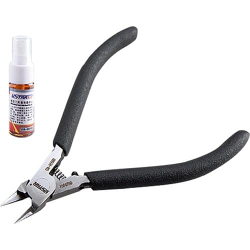 U-STAR UA-91560 Carbon Steel Plier Diagonal Cutting Nipper with Cover & Rust Protection Oil for DIY Toy Model Craft Tool