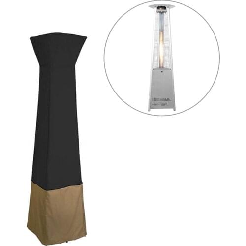 Garden Patio Heater Cover Waterproof Dustproof Oxford Cloth Pyramid Flame Patio Gas Heater Cover