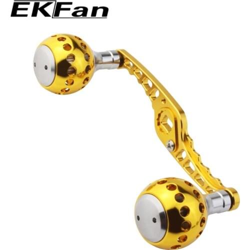 EKFan High Quality 105mm Length 8*5mm Hole S-shaped Fishing Handle For Daiwa Bait Casting Water-drop Drum-wheel Jig Reel