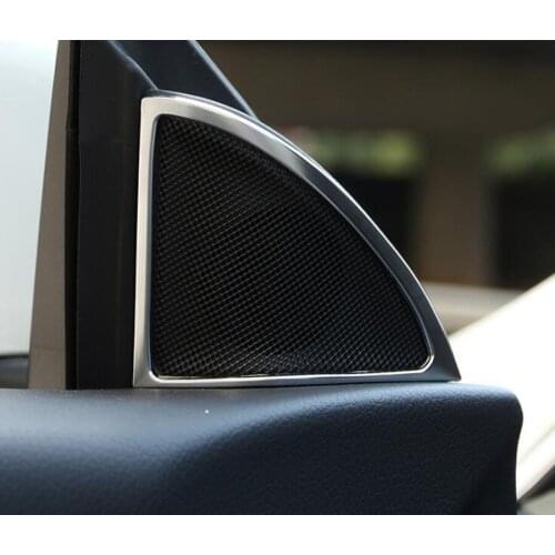 YAQUICKA Car Interior Door Speaker Frame Trim Car-styling For Mercedes Benz CLA 200 220 260 W117 C117 2014-2017 ABS Accessory