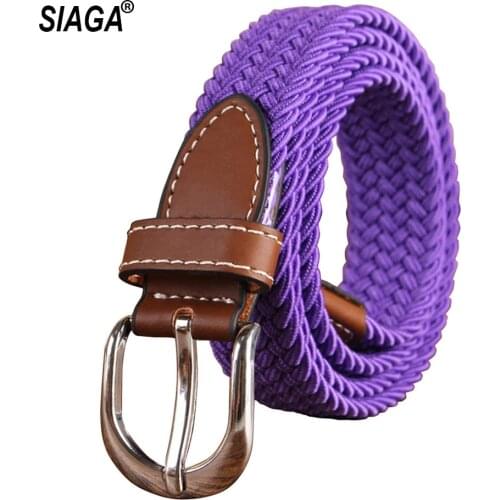 Ladies Design Quality Knitted Canvas Belts Women Female Fashion Accessories Jeans Many Colours Choice CBFC111