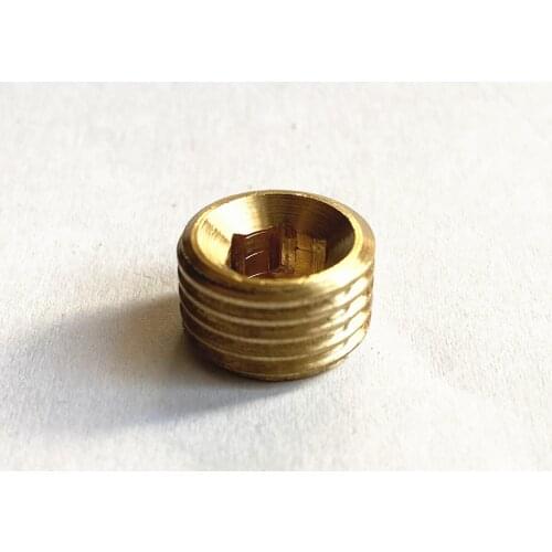 1/8" 1/4" 3/8" 1/2" 3/4" Male Thread Brass Pipe Plug Internal Hex Socket End Cap Pipe Fitting Connector Adapter