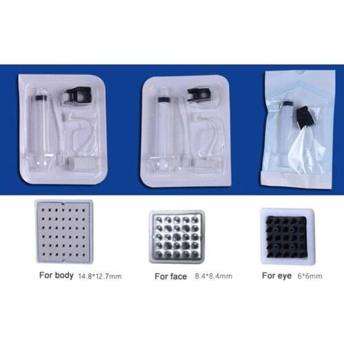 10pcs Face/Eye Disposable Vanadium Titanium Crystal Tubing Needle For MicroPower Gun