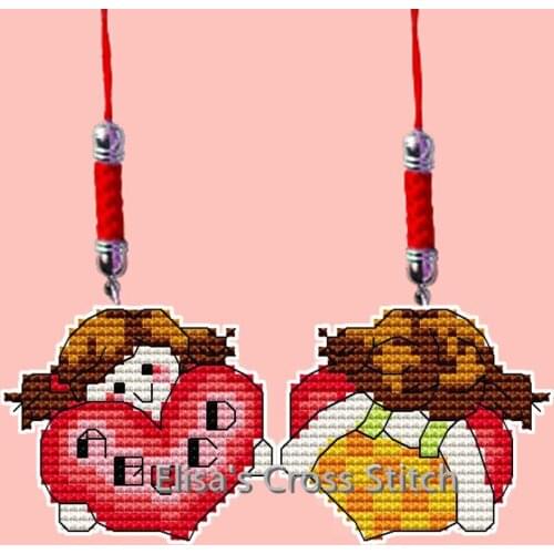 122 Stich Kits Phone Key Bag Hanging Accessories Craft Needlework Packages Counted Cross-Stitching Kit Homefun Cross Stitch