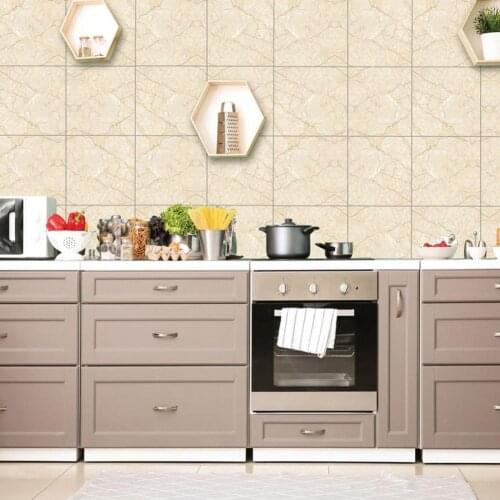 2Pcs 3D Self-adhesive Marble Wall Floor Sticker Tile Sticky Waterproof Anti-skid PVC Non-Slip Floor Sticker