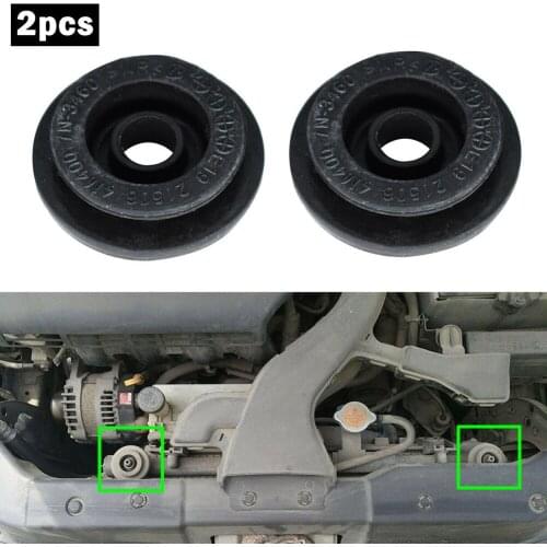 2pc Radiator Mounting Rubber Bush Mount Bracket For Nissan X-Trail T30 T31 T32 Rogue S35 NSB-048 21506-4M400 Radiator Mount