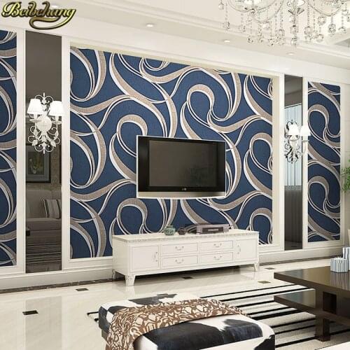 Beibehang papel de parede 3d Striped curve Wallpaper For living room Bedroom wall papers home decor printer wall-paper roll