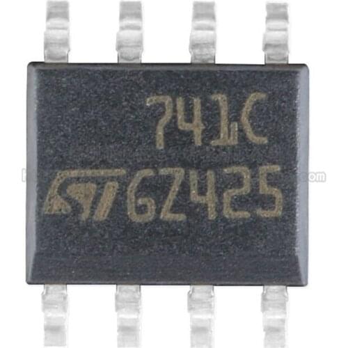 5PCS UA741CDT SOIC-8 Chip Single Operational Amplifier 1MHz Low Power