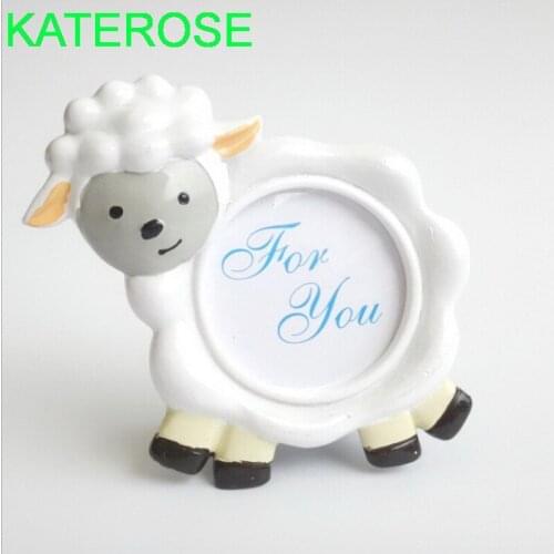 6PCS Baby Sheep Photo Frame/Picture Frames/Place Card Holder Wedding Baby Party Table Decoration Favors