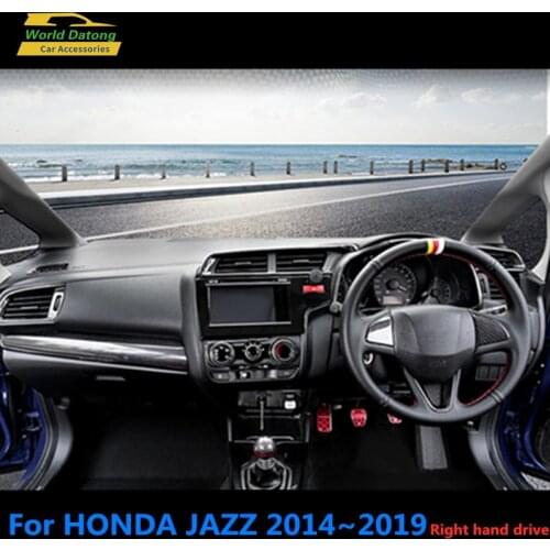 Right hand drive accessories For Honda JAZZ 2014~2019 Carbon Fiber Grain Accessories Interior ABS Decroation Cover Trim