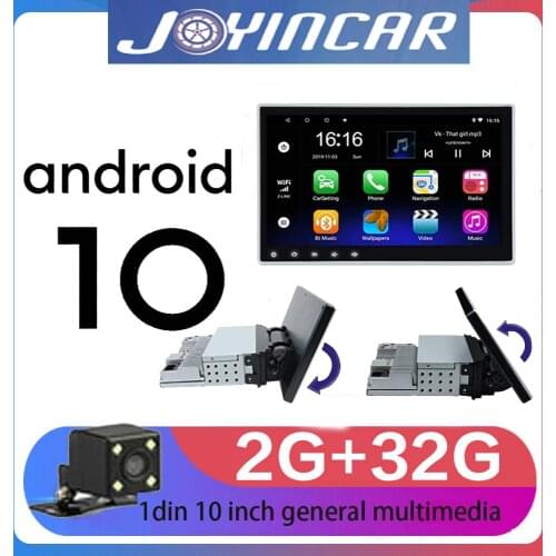1Din Car Radio 10" Android 10 Car Multimedia Player 2G 32G GPS Wifi Autoradio Bluetooth FM Mirrorlink Tape Recorder carplay