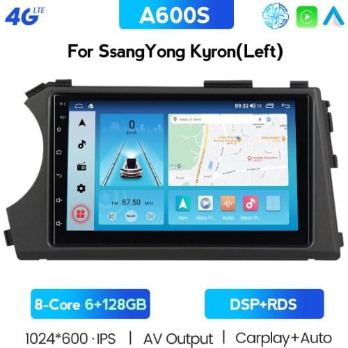 CARPLAY 128GB 2 DIN Android 10 CAR RADIO For Ssang Yong Ssangyong Actyon Kyron Car Audio Stereo Receiver 2din Android Navigation
