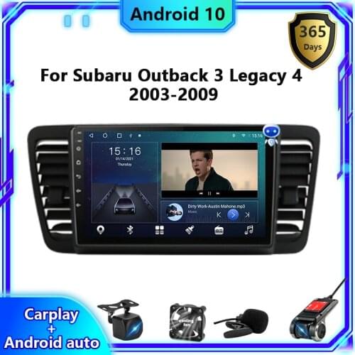 Android 10 car radio For Subaru Outback 3 Legacy 4 2003-2009 4G+64G 8-core 2din GPS navigation carplay multimedia video player