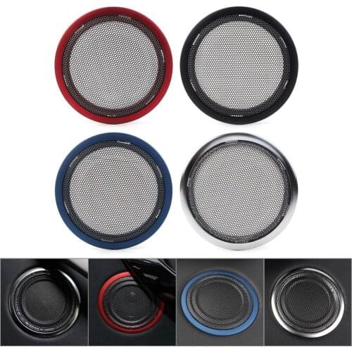 Car Speaker Decoration Cover Trim For BMW F30 F35 3 4 Series All Years Universal Blue/Red/Black/Silver