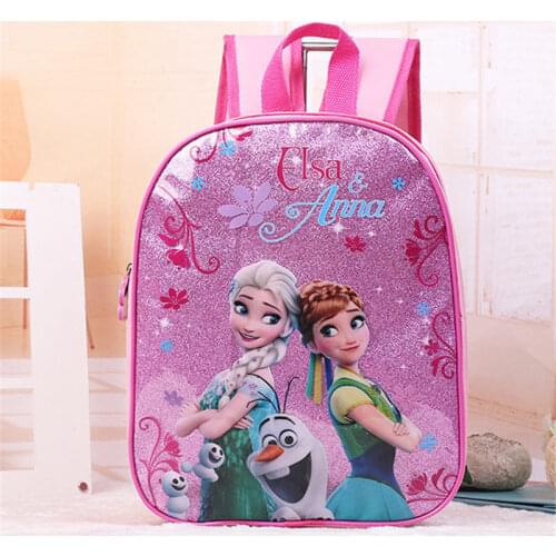 Disney cartoon princess children backpack kindergarten bag Frozen Elsa girl boy car gift bag for school student storage book