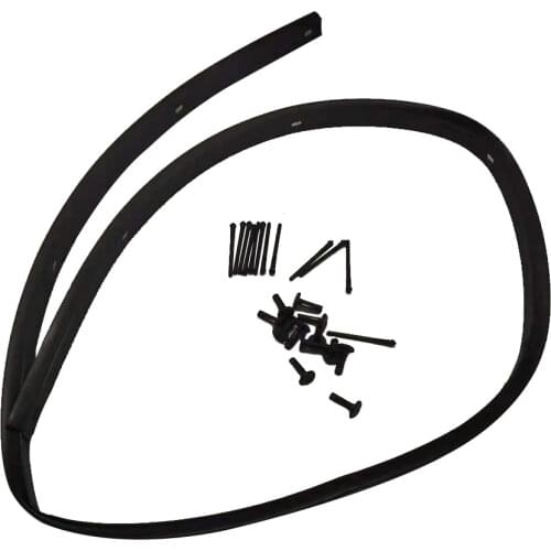 For 2008-2019 Dodge Challenger Car Hood to Nose Fascia Bumper Seal & Rivets 68051392AB Black