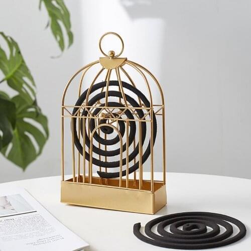 Home Indoor Suspension Mosquito Coil Cage Mosquito Coil Storage Cage Creative Retro Iron Cage Sandalwood Aromatherapy Suspension