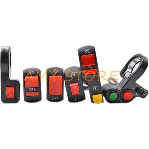 Electric Motorcycle Motorbike Switches Handlebar Battery Turn Signal Horn Hazard Light Emergency Lamp Switches