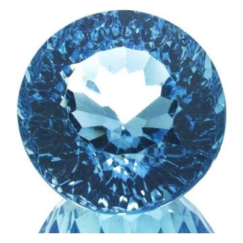 17.39ct Blue Topaz Round Cut