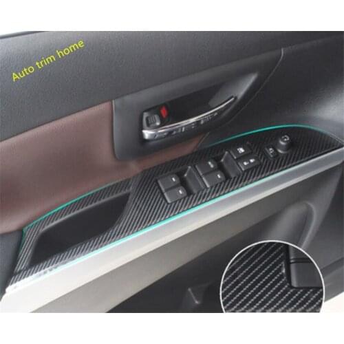 Lapetus Carbon Fiber Look Interior Door Handle Window Lift Switch Control Panel Cover Trim For Suzuki Sx4 s-cross 2014 - 2020