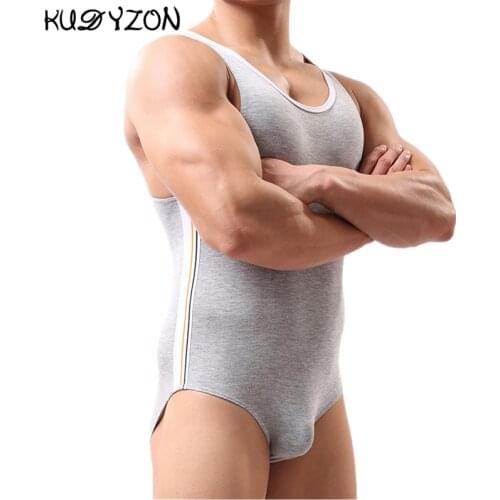 Modal Mens Bodysuits Shorts Sports Gym Undershirts Fitness Bodybuilding Wrestling Singlet Jumpsuits Sexy Teddies Underwear