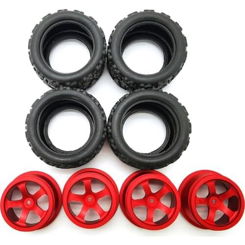 Metal Wheel Hub Wheel Skins Cover Set for HS 18301 18302 18311 18312 18321 18322 RC Car Modified Model Toy Accessories