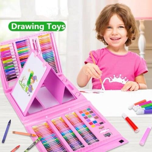Pencil Artist Kit Drawing Tools Set Pen Brush Painting Crayon Marker Kindergarten Supplies